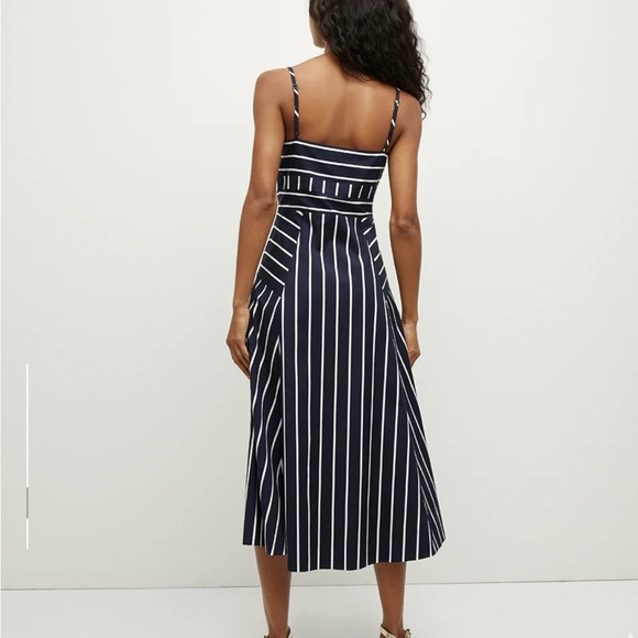 Veronica Beard Blige Striped Midi Length Dress - Picture 8 of 10
